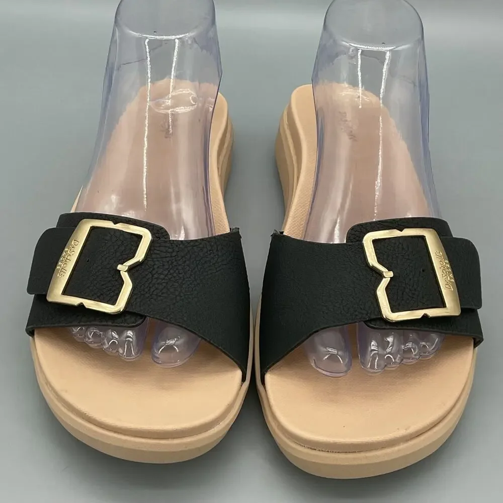 NEW Dr. Scholl’s Women’s All Right Slide Sandals Black Size 9M